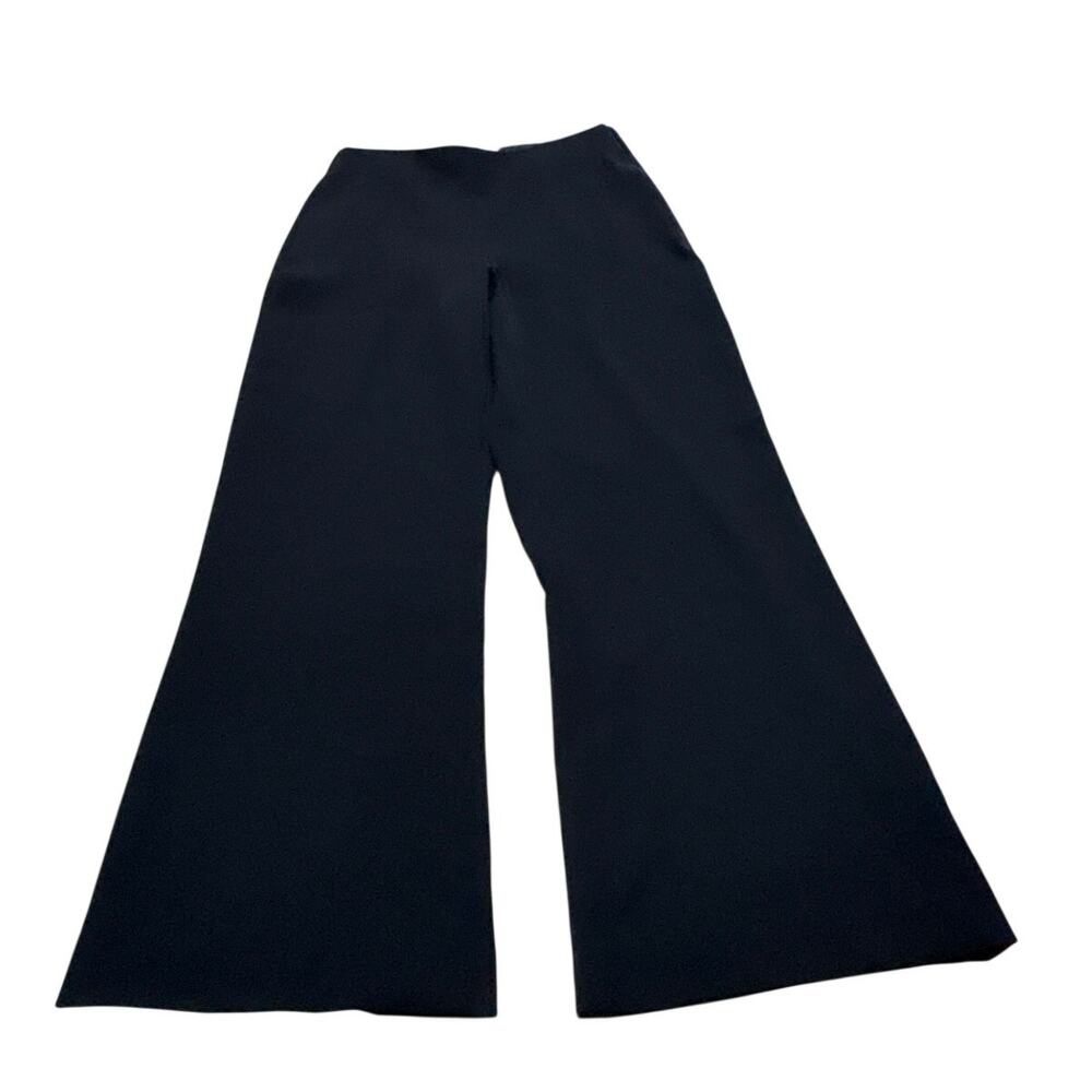 Sachin & Babi Womens 4 Dark Blue Alli Pants Wide Leg Flare Pull On Office Formal
